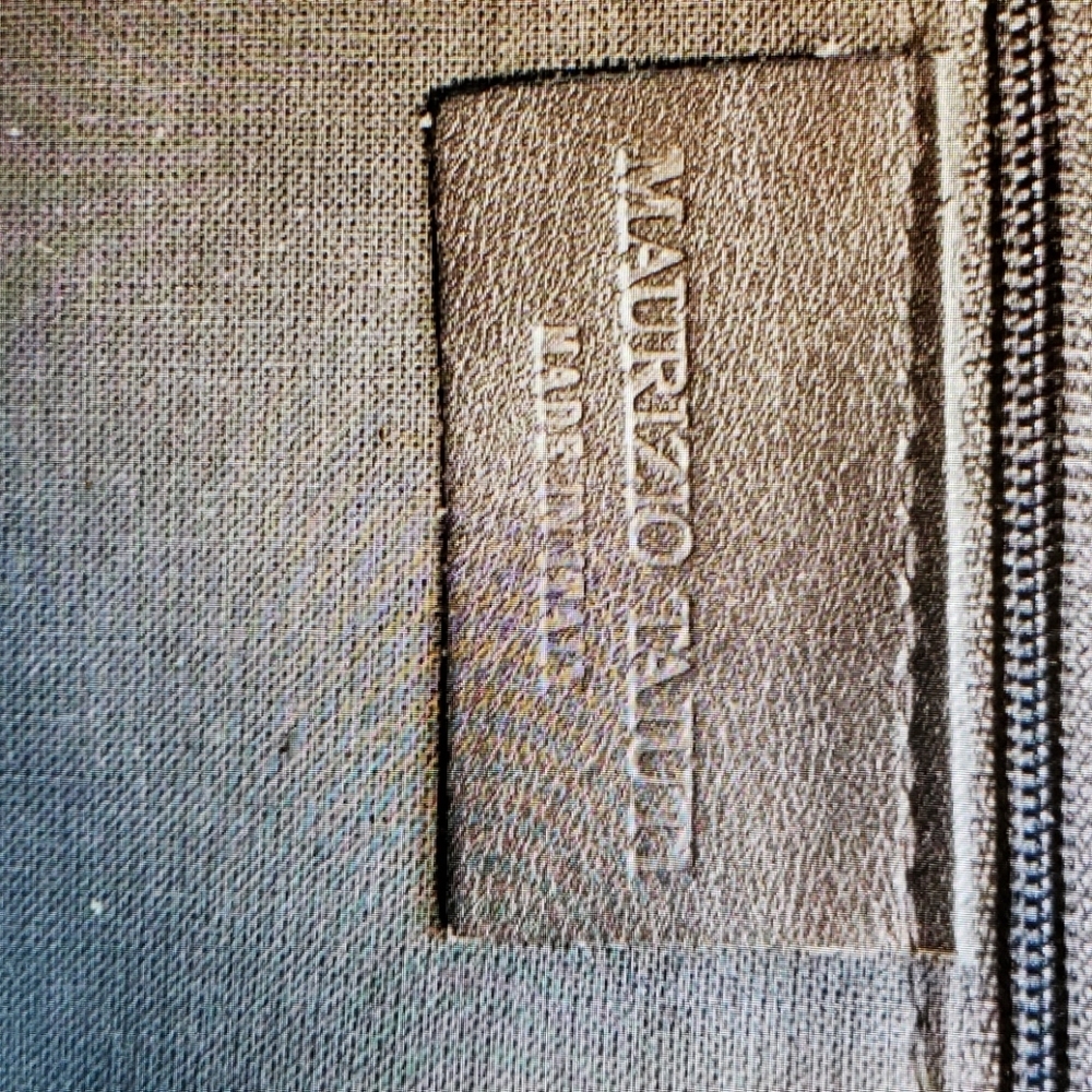 Maurizio Taiuti Black Leather Bag w/Pink Accents - Picture 7 of 8